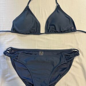 Women's Volcom Navy Blue Bikini Set